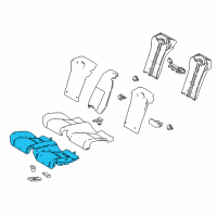 OEM 2022 Lexus LC500h Pad Sub-Assembly, RR Sea Diagram - 71503-11011