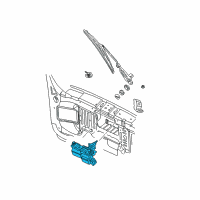 OEM Jeep Grand Cherokee Motor-WIPER Diagram - 55155122AG