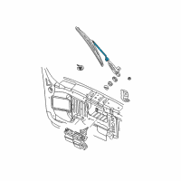 OEM 2003 Jeep Grand Cherokee Arm WIPER-LIFTGATE WIPER Diagram - 5012610AB