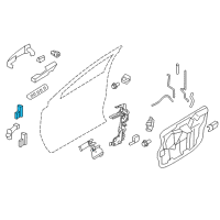 OEM 2015 Lincoln MKX Upper Hinge Diagram - 7T4Z-7822800-A