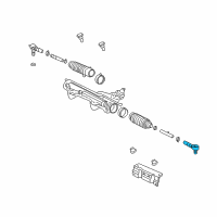 OEM Lincoln Aviator Outer Tie Rod Diagram - 2C5Z-3A130-AA