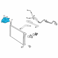 OEM 2013 Chevrolet Express 2500 Recovery Tank Diagram - 25865663