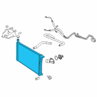 OEM 2014 GMC Savana 3500 Radiator Diagram - 84462085