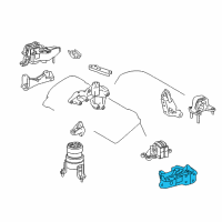 OEM 2017 Lexus RX450h Bracket, Engine Mount Diagram - 12325-0P020