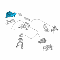 OEM 2018 Lexus RX450h INSULATOR Sub-Assembly Diagram - 12305-0P020