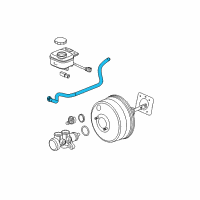 OEM 2005 Saturn Ion Hose Asm, Power Brake Booster Vacuum Diagram - 15217072