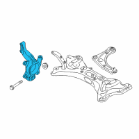 OEM 2016 Nissan Versa Knuckle Spindle-RH Diagram - 40014-9LA0C