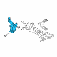 OEM 2019 Nissan Versa Knuckle Spindle-RH Diagram - 40014-9LA0C