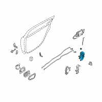 OEM Infiniti I30 Lock Assy-Rear Door, Rh Diagram - 82502-AA21A
