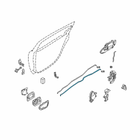 OEM 2002 Nissan Maxima Rod-Lock Knob, RH Diagram - 82512-2Y000