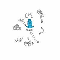 OEM 2001 Chevrolet Silverado 2500 HD EGR Valve Diagram - 89060435