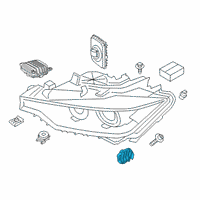 OEM 2019 BMW 330i GT xDrive LED MODULE FOR TURN SIGNAL Diagram - 63-11-7-493-241