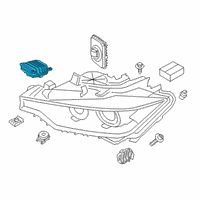 OEM BMW 340i GT xDrive LED MODULE, DAYTIME RUNNING Diagram - 63-11-7-493-236