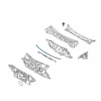 OEM 2007 Kia Amanti Isolation Pad-Cowl Top Diagram - 841503F000