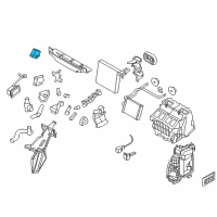 OEM 2010 Infiniti FX35 Air Mix Actuator Assembly Diagram - 27732-AM610