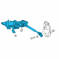 OEM 2018 Honda CR-V Column Assembly, Steering Diagram - 53200-TLA-A51