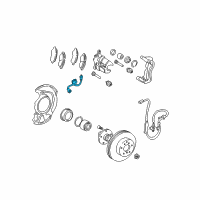 OEM Lexus ES300 Brake Hose Diagram - 9008094121