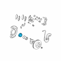 OEM 2002 Toyota Camry Bearing Dust Shield Diagram - 43246-28030