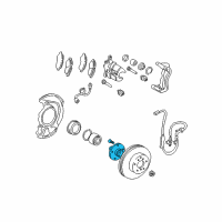 OEM 1999 Toyota Sienna Hub Diagram - 43502-06040