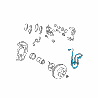 OEM 2005 Toyota Solara ABS Sensor Wire Diagram - 89542-06010