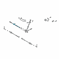 OEM 2007 Infiniti G35 Power Steering Rack Assembly Diagram - 49271-AC80A