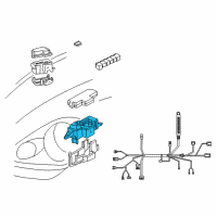 OEM 2004 Toyota MR2 Spyder Fuse & Relay Box Diagram - 82660-17140