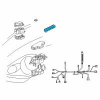 OEM 2000 Toyota MR2 Spyder Relay Diagram - 89654-17030