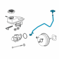 OEM 2020 Chevrolet Traverse Vacuum Hose Diagram - 84341899