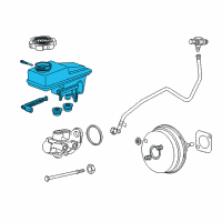 OEM 2020 Buick Enclave Master Cylinder Reservoir Diagram - 84730949