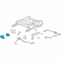 OEM 2008 Pontiac Solstice Switch Asm-Driver Seat Adjuster *Ebony Diagram - 15859914