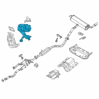 OEM 2022 Jeep Cherokee Exhaust Catalytic Converter Diagram - 68337774AB