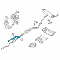 OEM 2015 Jeep Cherokee Front Exhaust Pipe Diagram - 68105881AC