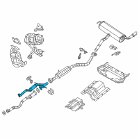 OEM 2021 Jeep Cherokee Front Exhaust Pipe Diagram - 68357606AA