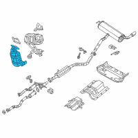 OEM 2018 Jeep Cherokee Catalytic Converter Diagram - 68314764AB