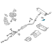 OEM Jeep Cherokee Bracket-Exhaust Diagram - 68081286AC