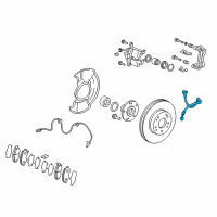 OEM Acura ILX Hose Set, Right Front Brake Diagram - 01464-TR0-A02