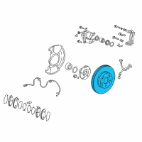 OEM 2010 Honda Civic Disk, Front Brake (16", 25T) Diagram - 45251-TR7-A00