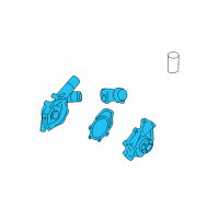 OEM Lincoln Zephyr Water Pump Assembly Diagram - EU2Z-8501-D