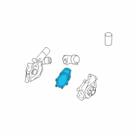 OEM Mercury Mariner Water Pump Assembly Gasket Diagram - 5F9Z-8507-AB