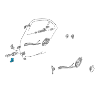 OEM 2002 Lexus LS430 Hinge Assy, Rear Door, Lower LH Diagram - 68780-50040