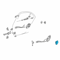 OEM Lexus LS430 Rear Door Lock Actuator Assembly, Left Diagram - 69140-50060