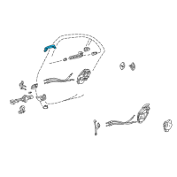 OEM 2002 Lexus LS430 Front Door Outside Handle Assembly Diagram - 69210-50050-D0