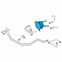 OEM 2015 Infiniti Q50 Oil Cooler Assy-Auto Transmission Diagram - 21606-4GA0A