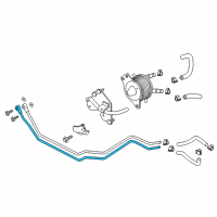 OEM 2014 Infiniti Q50 Tube Assy-Oil Cooler Diagram - 21623-4GA0B