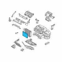 OEM 2000 Chevrolet Corvette Filter, A/C Mod Water Core Diagram - 52469891