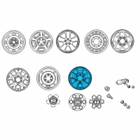 OEM 2011 Toyota Tacoma Wheel, Alloy Diagram - 42611-AD041