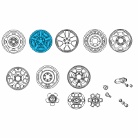 OEM 2009 Toyota Tacoma Wheel, Steel Diagram - 42601-AD020