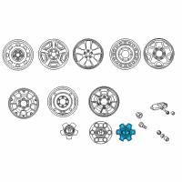 Genuine Toyota Tacoma Center Cap diagram
