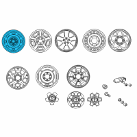 OEM 2014 Toyota Tacoma Wheel, Spare Diagram - 42601-04240