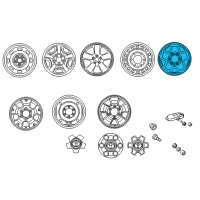 OEM 2021 Toyota Tacoma Wheel, Steel Diagram - 42601-AD041
